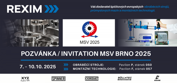 REXIM NA MEZINÁRODNÍM STROJÍRENSKÉM VELETRHU BRNO 2025